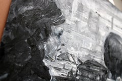 Zwei im Supermarkt. 2023, Papier, Acryl, 25x25 cm