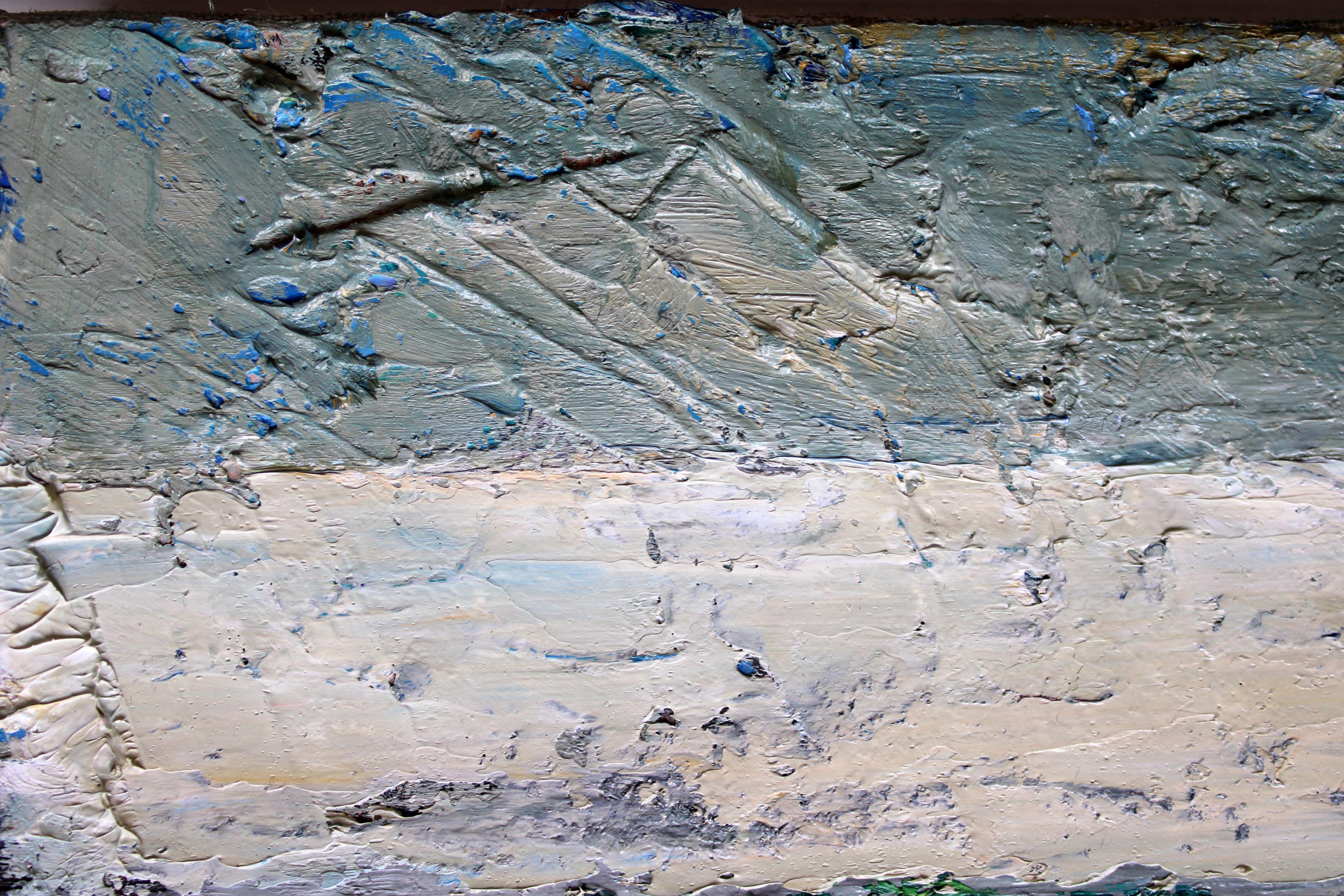 Vista dalla finestra. 2024, olio su tela, 46, 5 x 40, 5 cm in vendita 2
