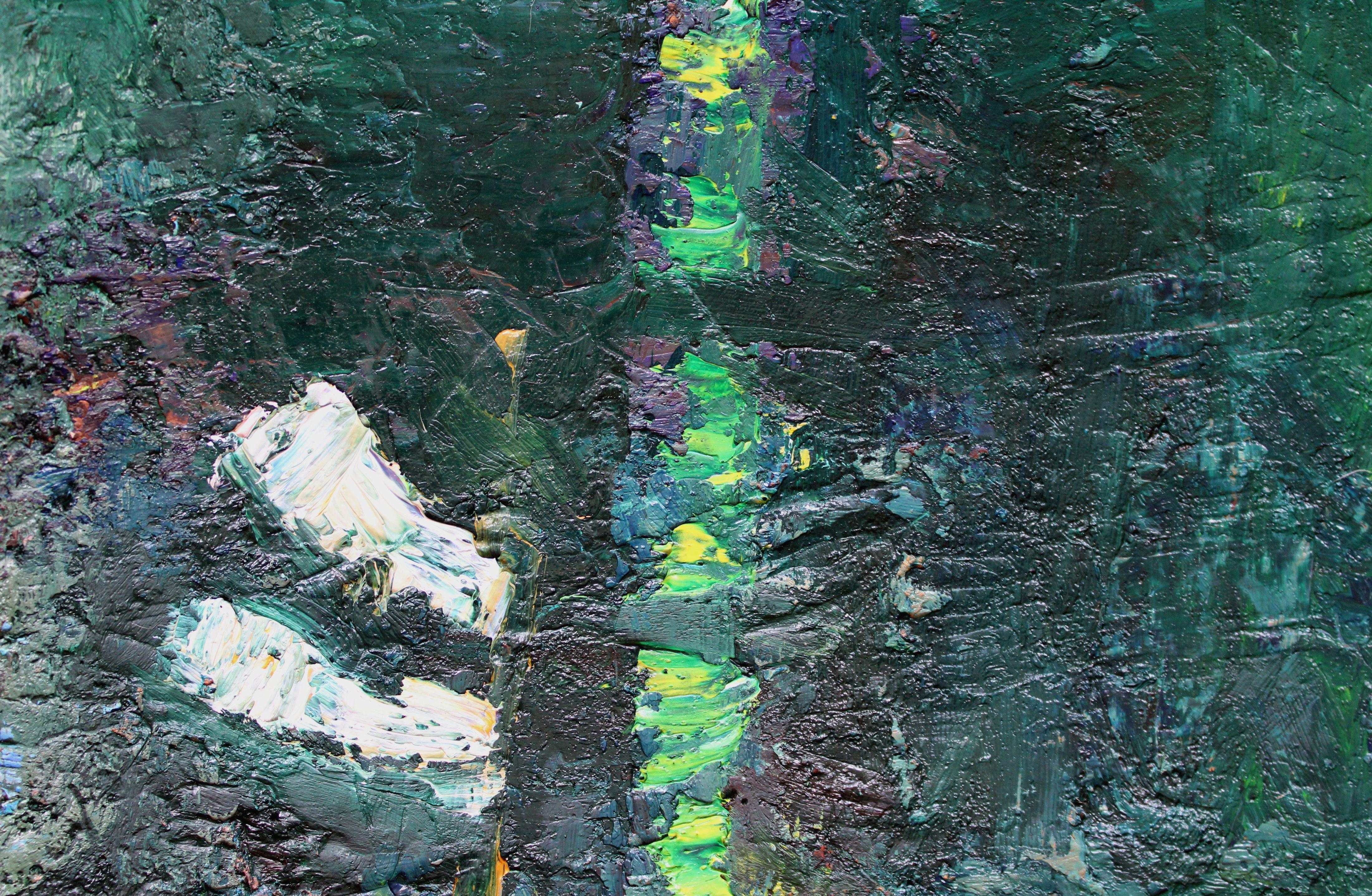 Vista dalla finestra. 2024, olio su tela, 46, 5 x 40, 5 cm in vendita 3