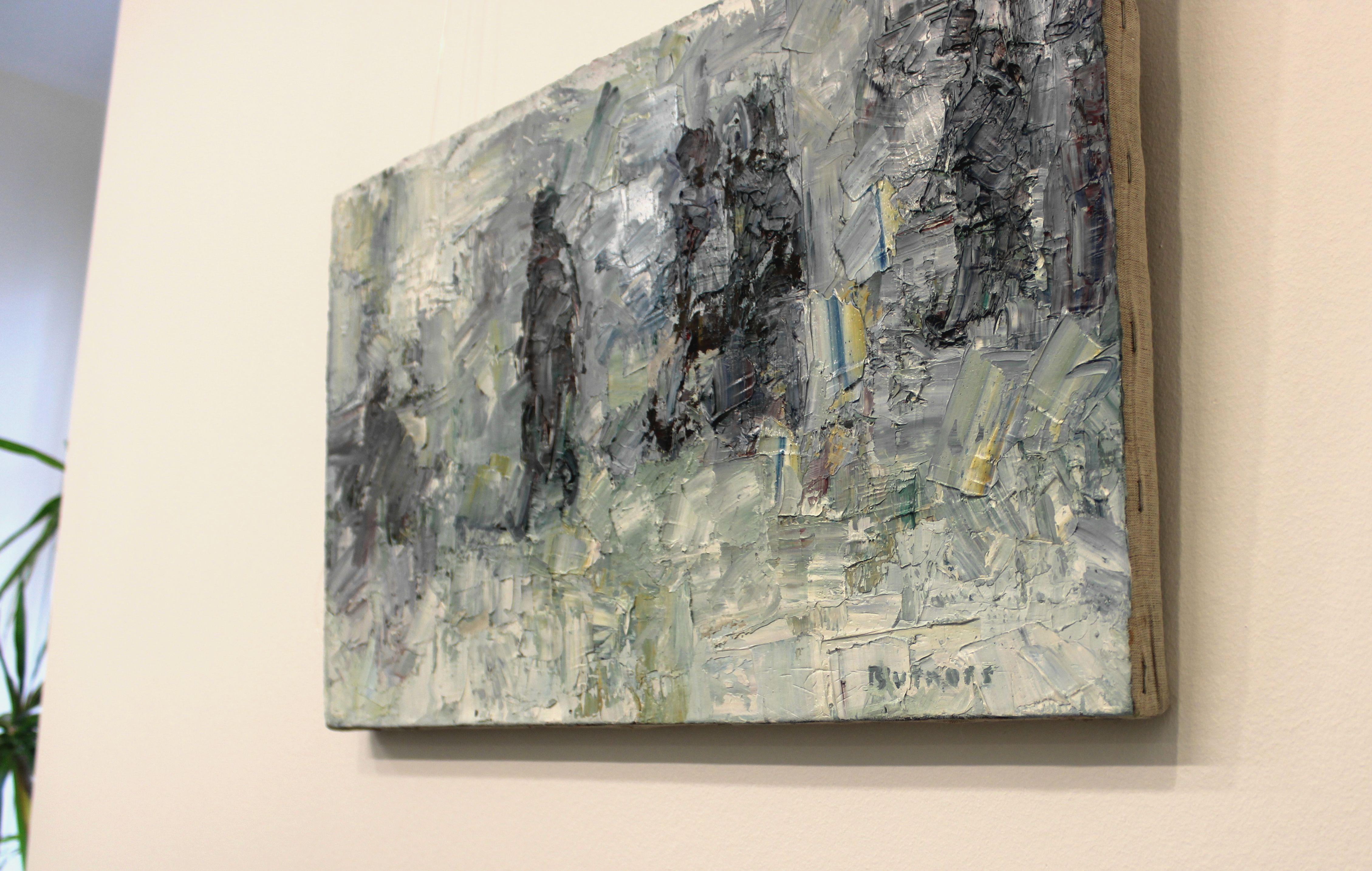 Walkers im Winter. 2023. Walkers. Öl auf Leinwand, 35X60 cm, Öl (Moderne), Painting, von Ansis Butnor