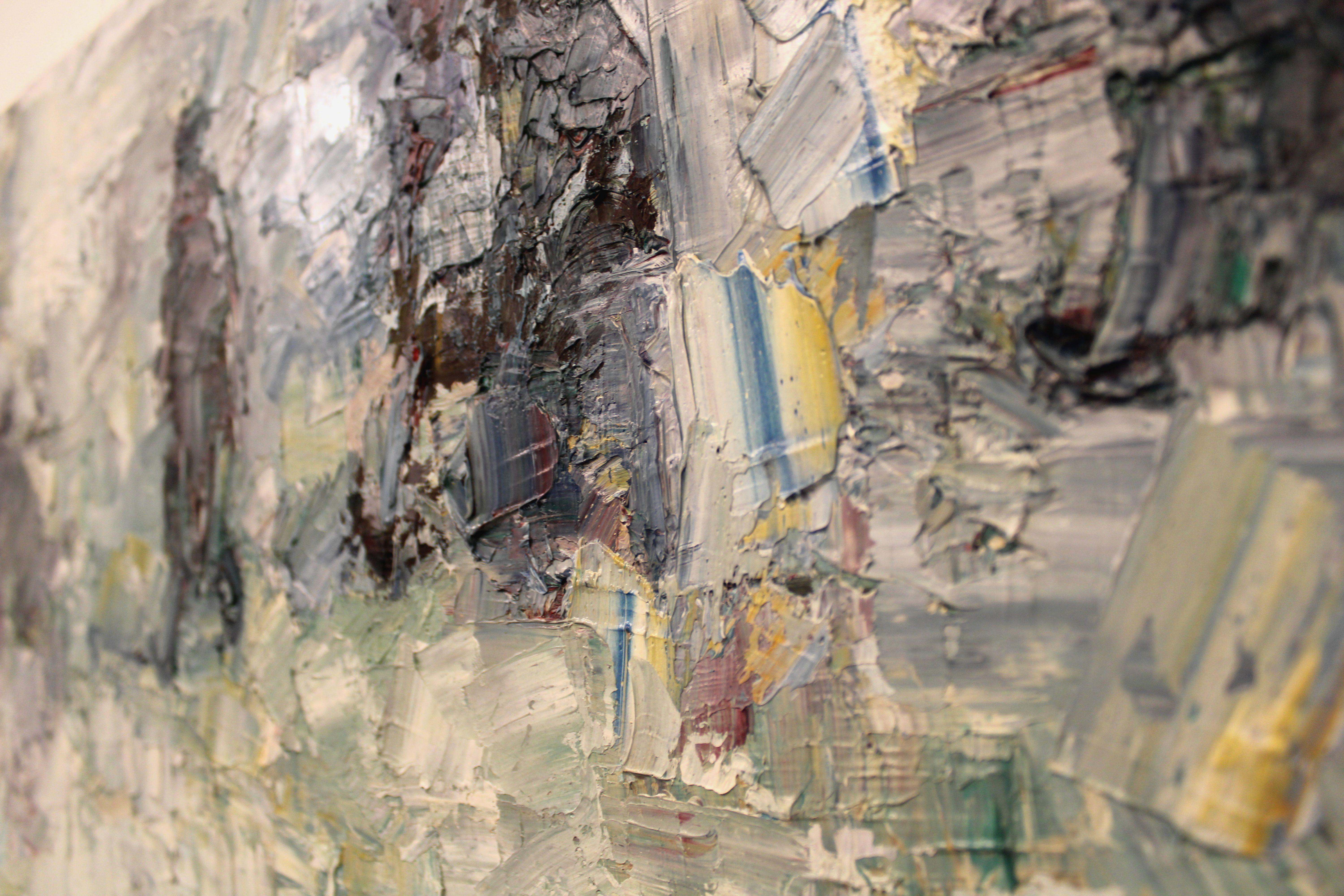 Walkers im Winter. 2023. Walkers. Öl auf Leinwand, 35X60 cm, Öl im Angebot 1