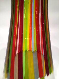 ANSOLO FUGA for Avem Murano Glass Multi-Color Vase, circa 1950