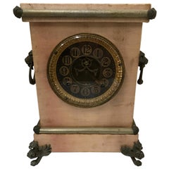 Antique Ansonia Mantel Clock with Satin Finish, Late 19th Century