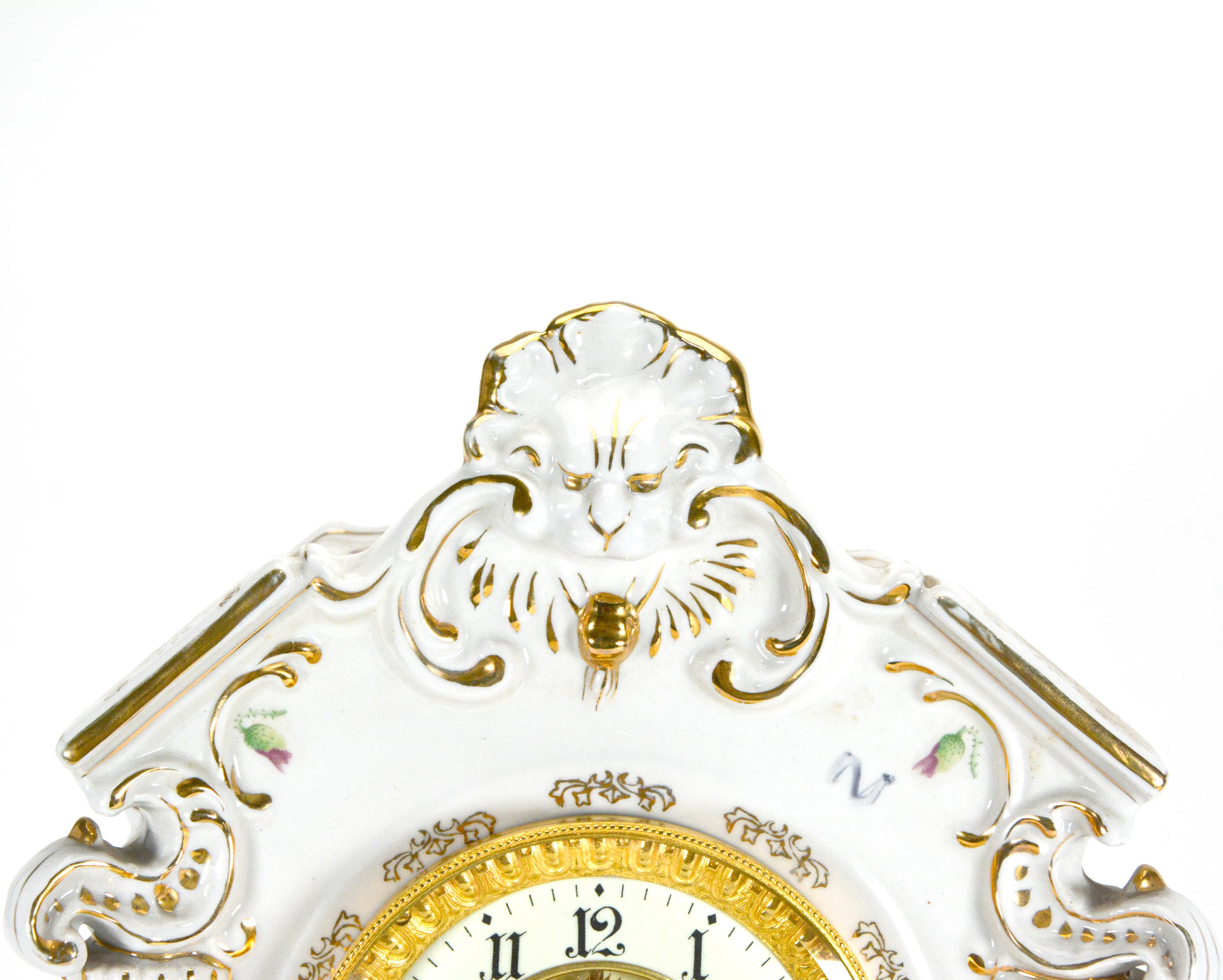 antique ceramic clocks
