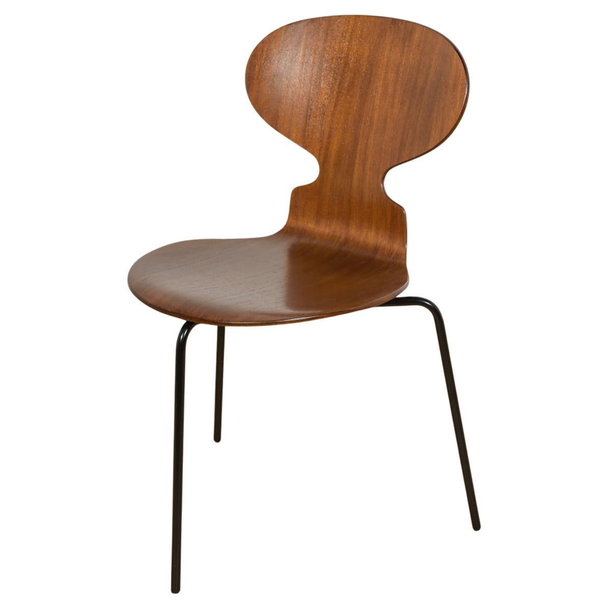 Chaise Fourmi Modèle 3101 en teck par Arne Jacobsen pour Fritz Hansen, Danemark, années 1970