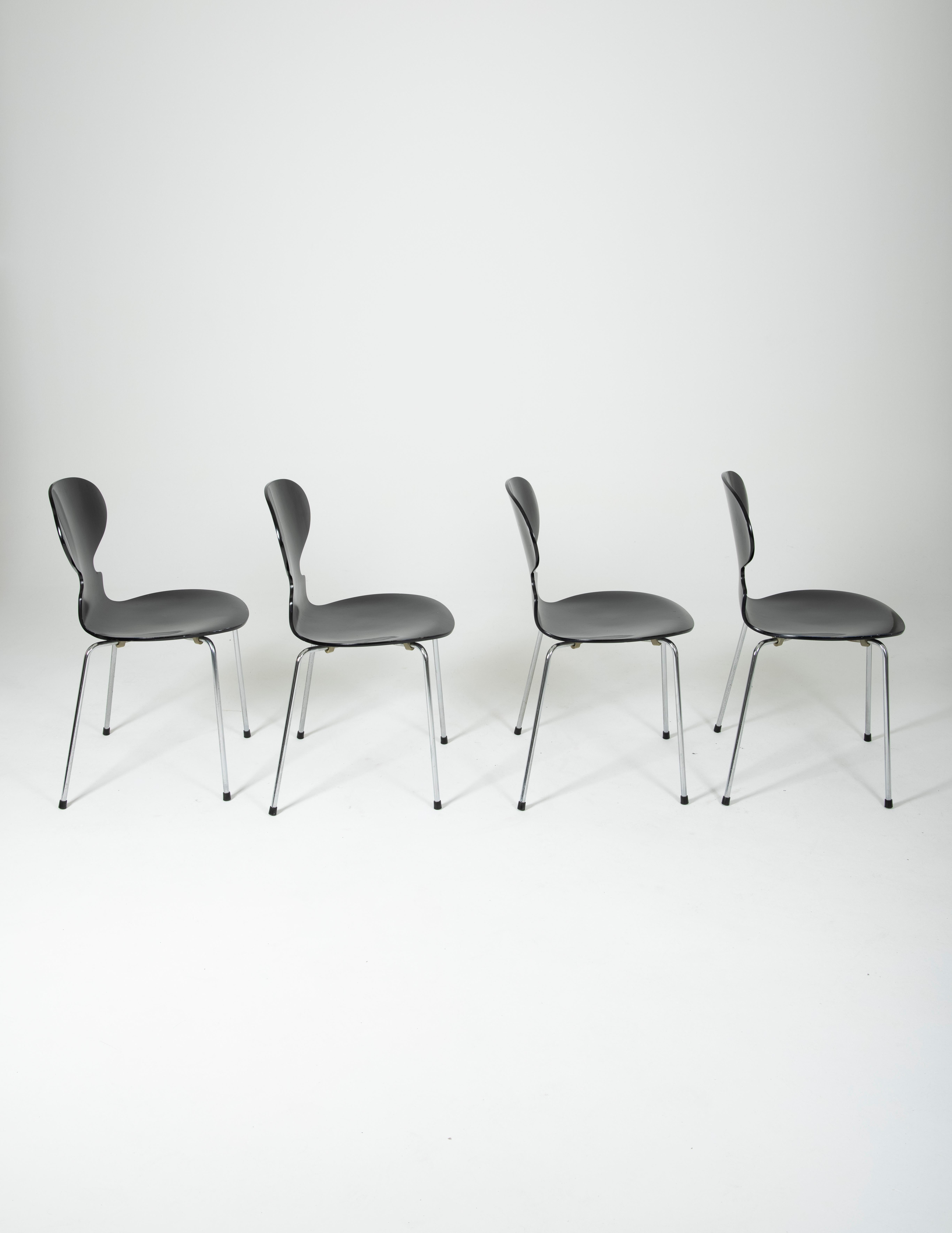 Steel  Ant Chairs Model 3101 by Arne Jacobsen for Fritz Hansen, 1986
