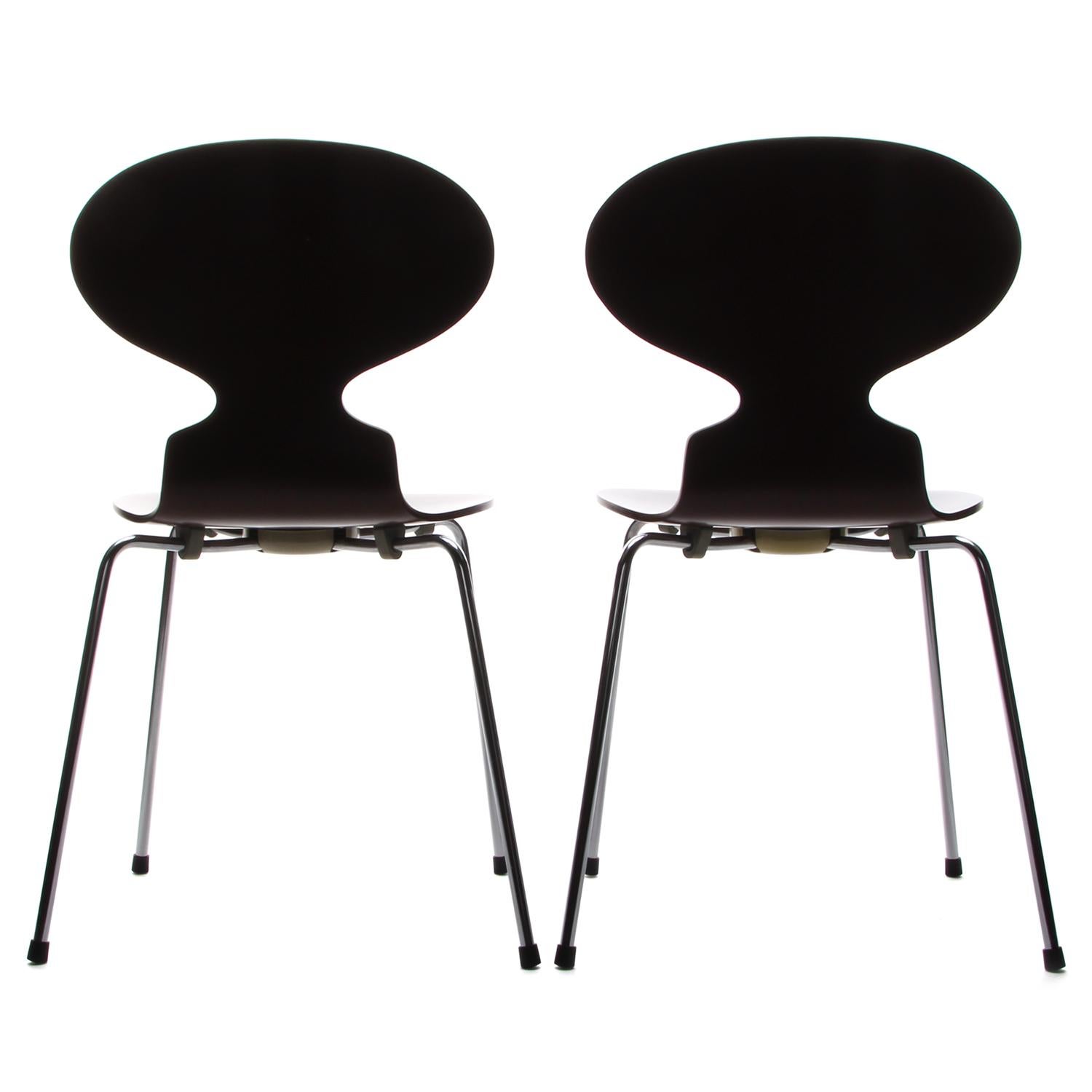 Danish Ant Chairs (Pair), Model 3100 Chairs by Arne Jacobsen for Fritz Hansen in 1952