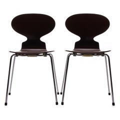 Ant Chairs (Pair), Model 3100 Chairs by Arne Jacobsen for Fritz Hansen in 1952