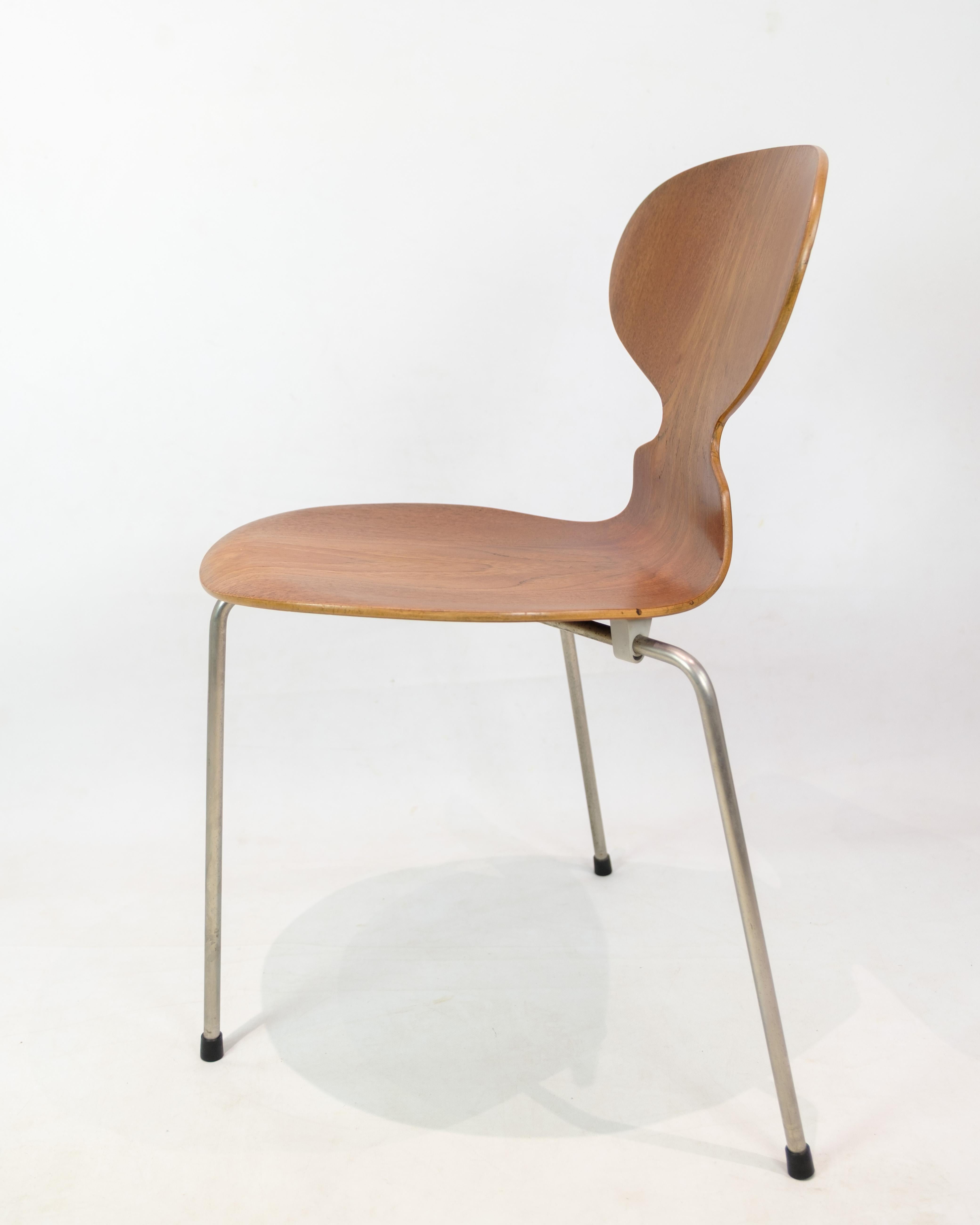Milieu du XXe siècle Ant, modèle 3100, Arne Jacobsen, bois de teck, Fritz Hansen, 1950 en vente
