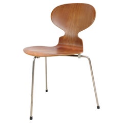Ant, Model 3100, Arne Jacobsen, Teak Wood, Fritz Hansen, 1950