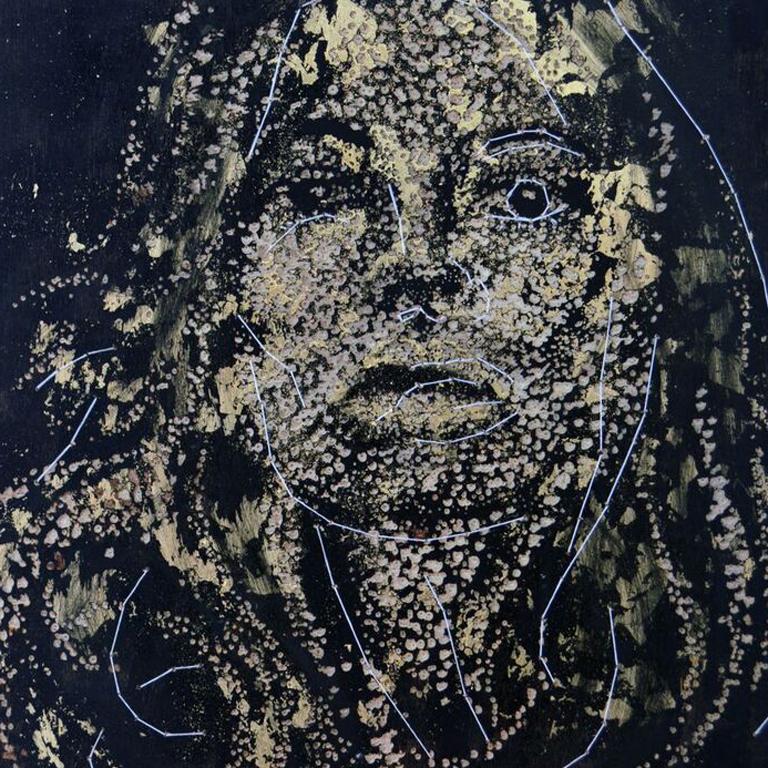 De la nouvelle série d'œuvres de Kate Moss de l'artiste où une nouvelle technique est utilisée.

Kate #7#3 est une découpe de contreplaqué (découpée à l'aide d'une perceuse, différentes mèches étant utilisées pour former les différentes tailles de