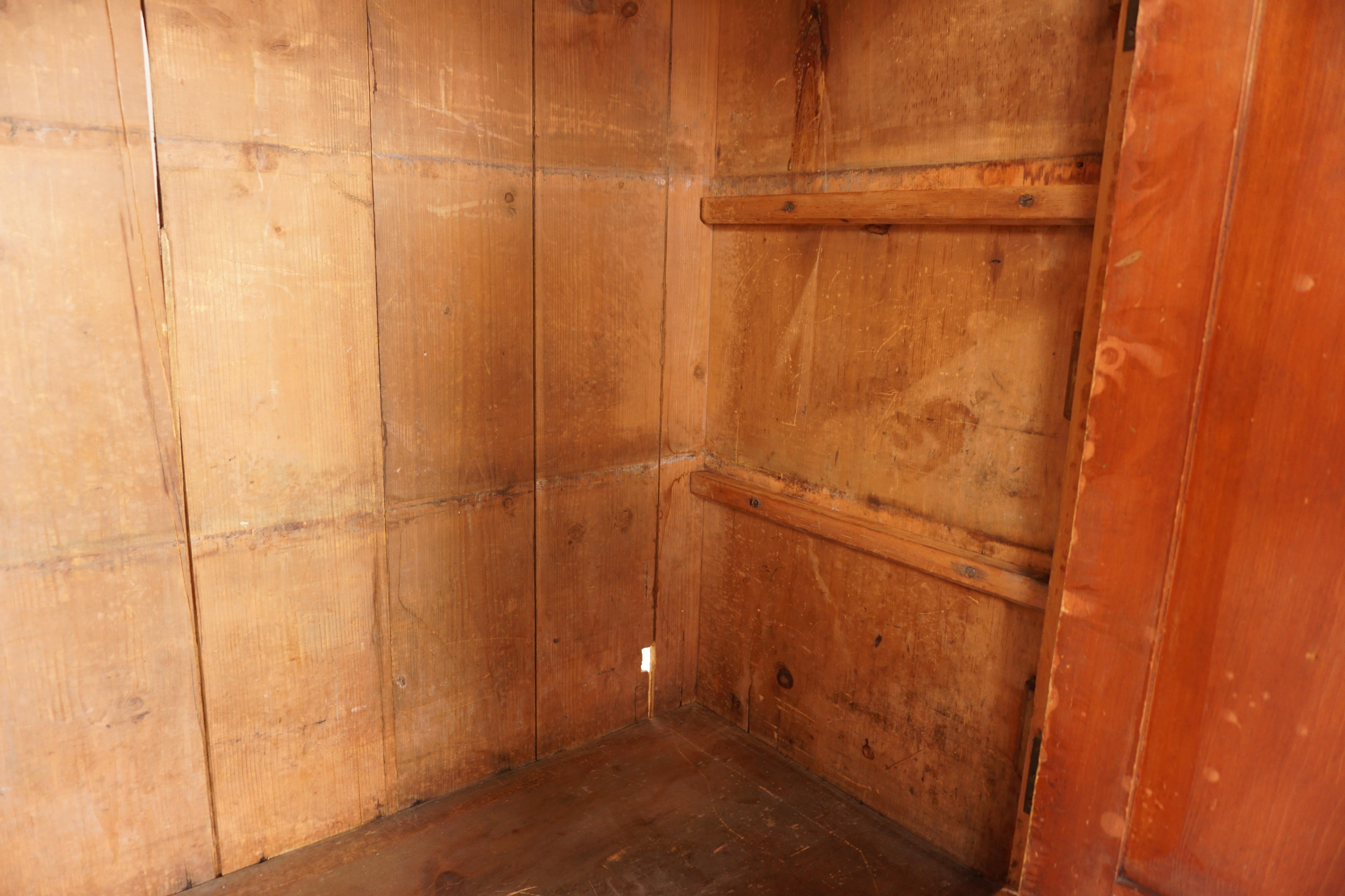 Ant. Pine 4 Door Cabinet Farmhouse, Housekeeper’s Cupboard, Scotland 1880, H908 2