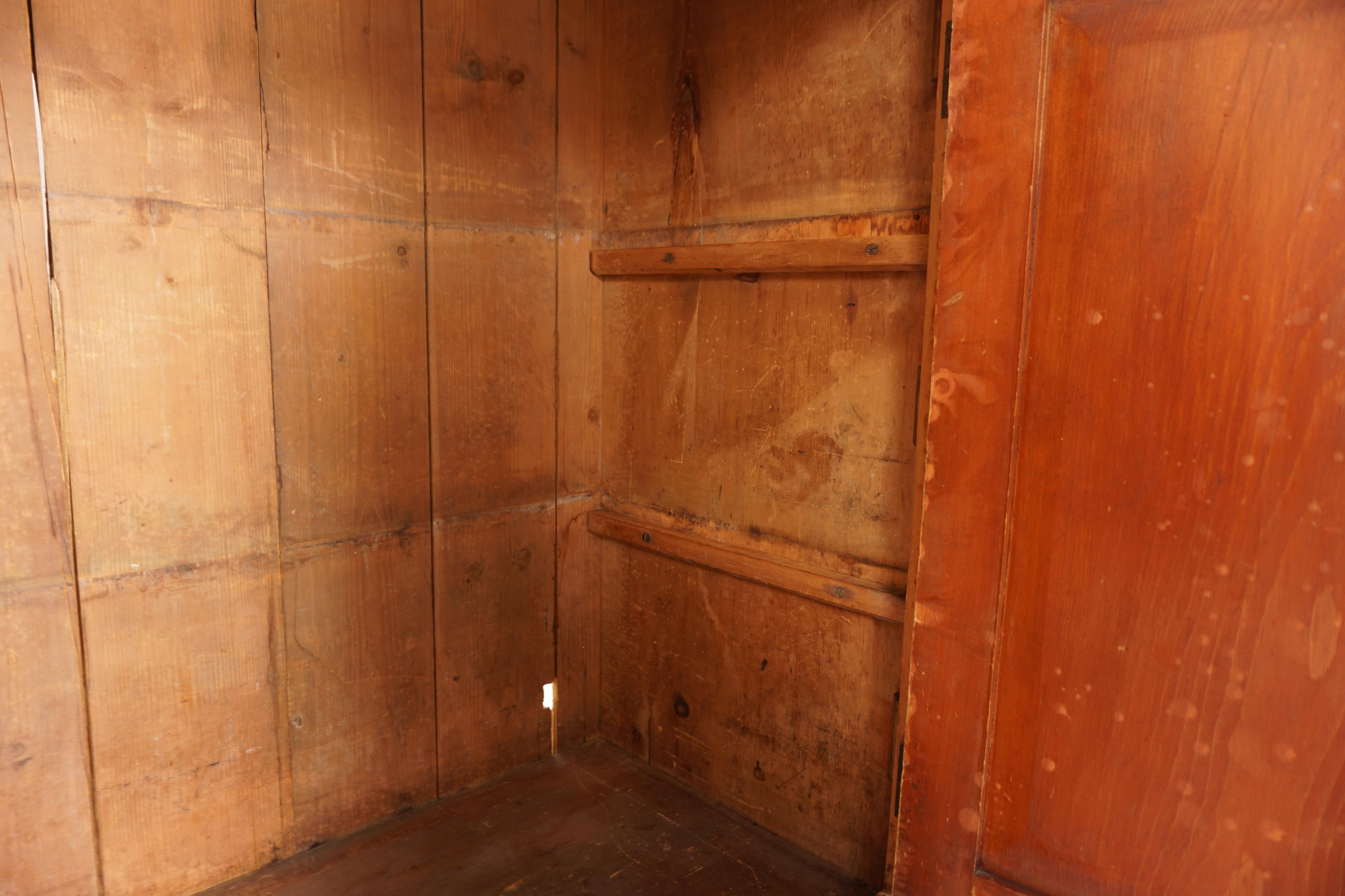 Ant. Pine 4 Door Cabinet Farmhouse, Housekeeper’s Cupboard, Scotland 1880, H908 3