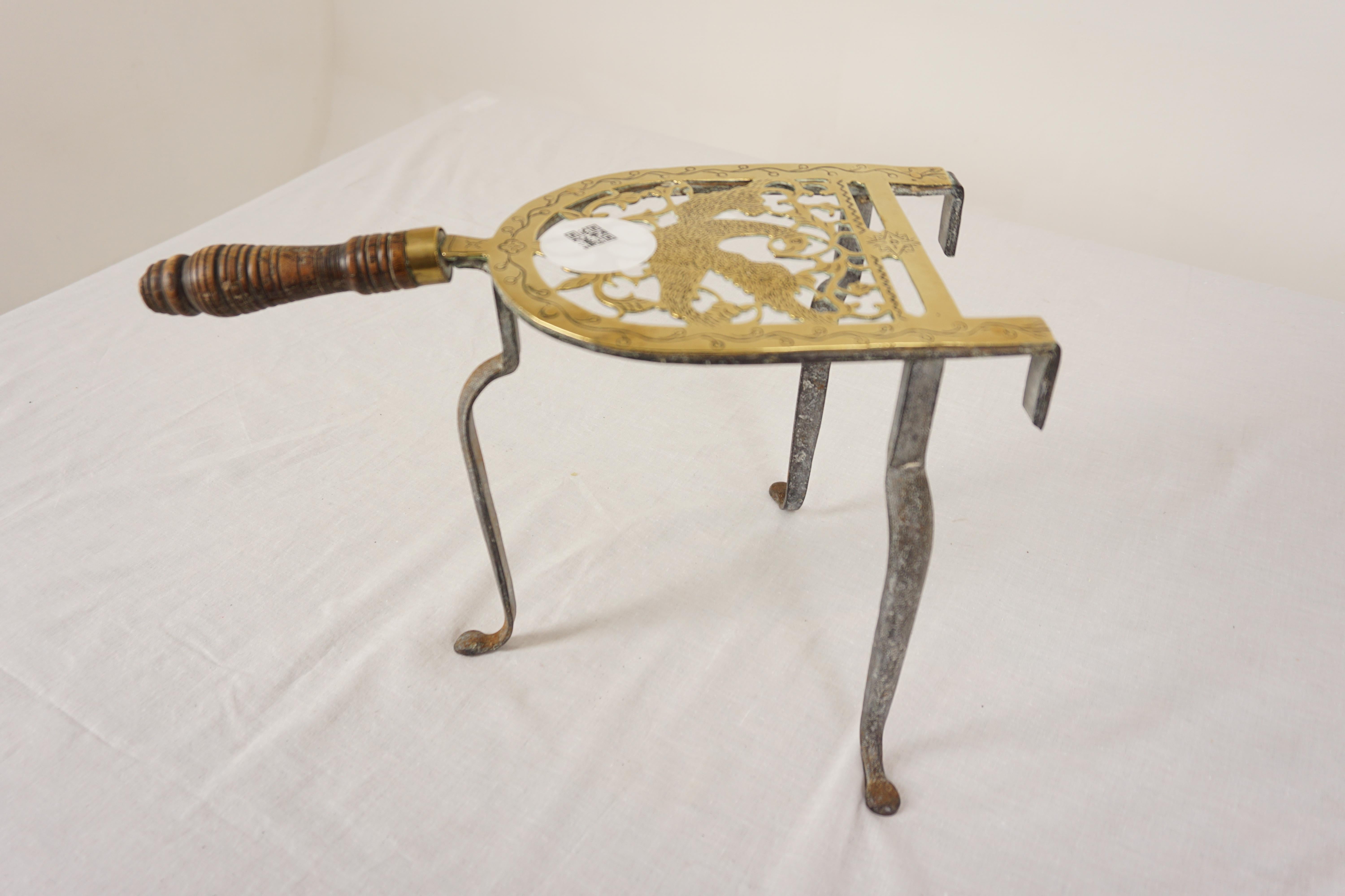 Victorian Brass Trivet, Kettle Stand, Decorative Stand, Scotland 1840, H1034 For Sale 2
