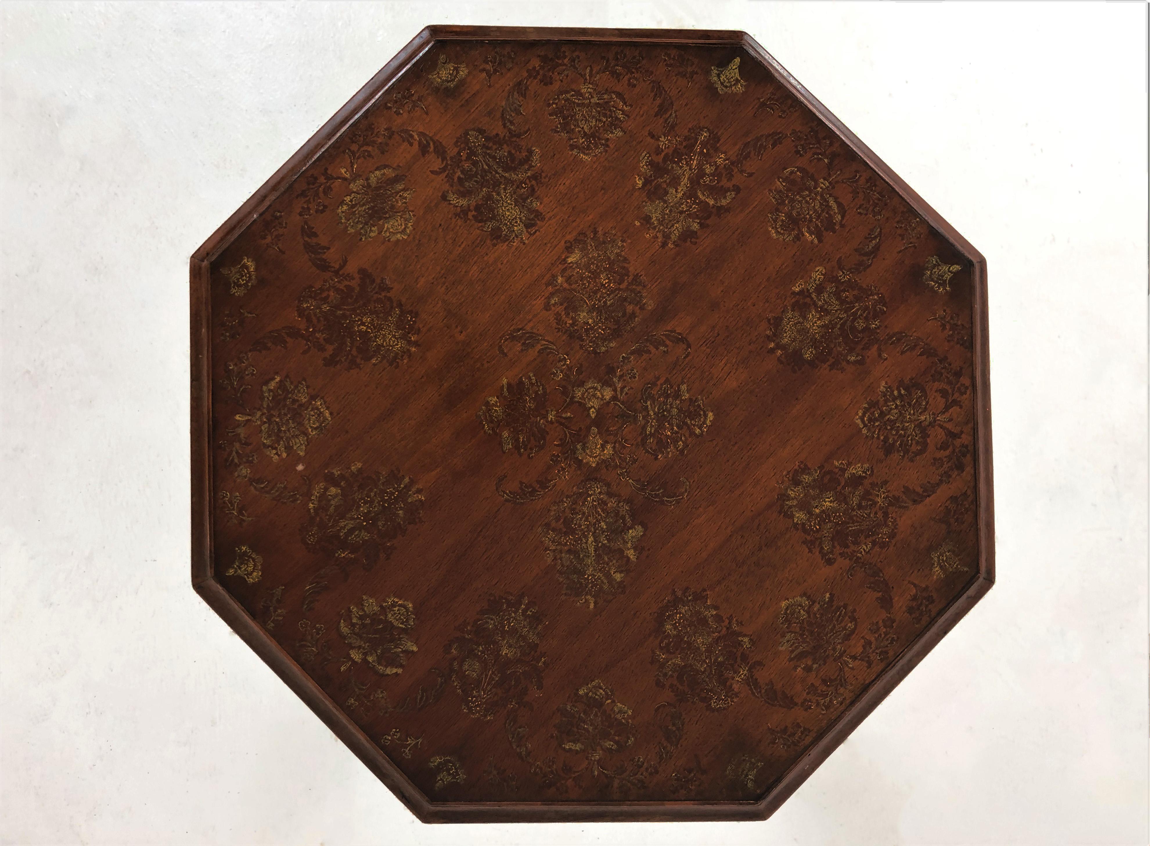 Ant. Victorian Hexagonal Walnut, Sewing Table, Work Table, Scotland 1870, H705 5