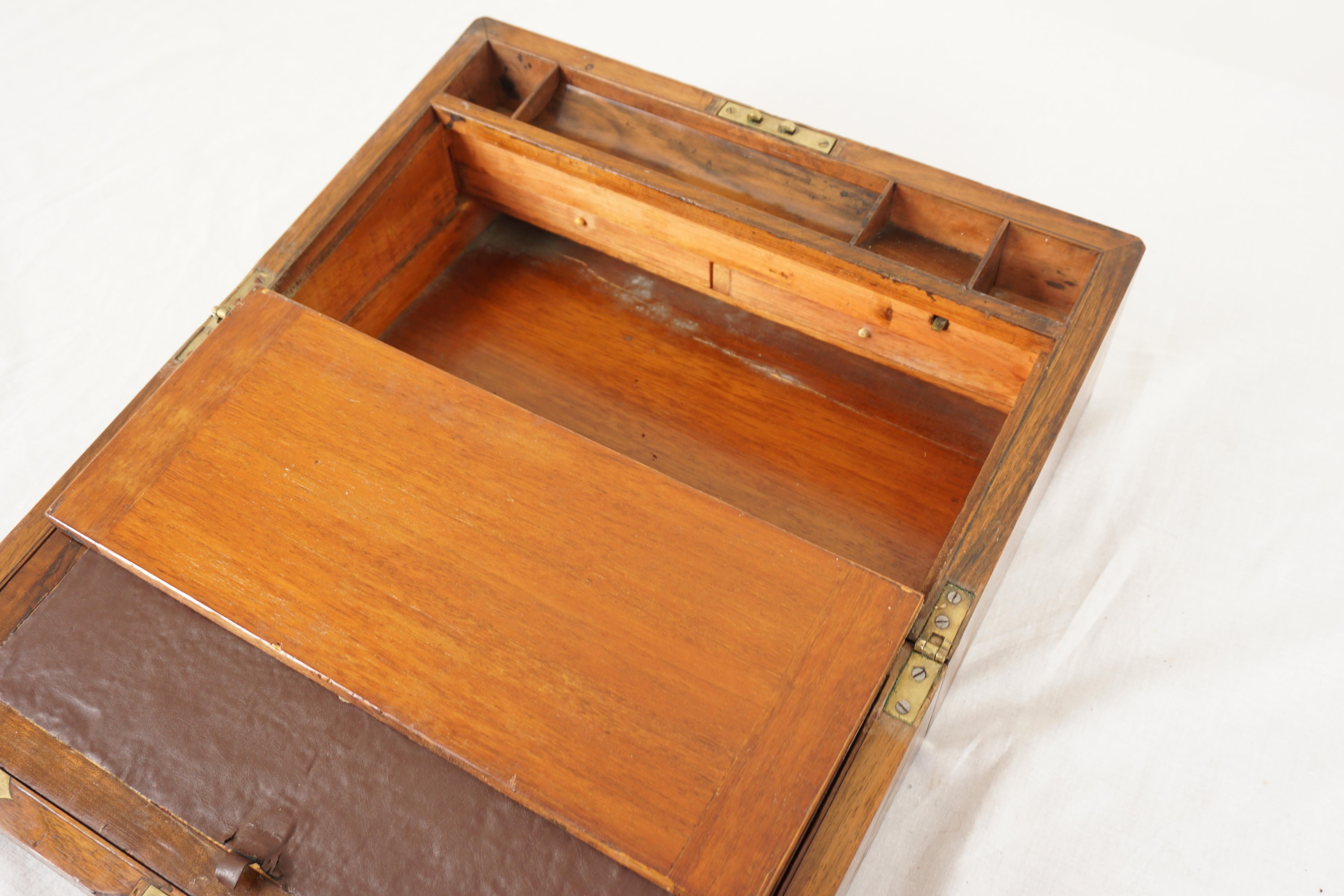 Ant. Victorian Inlaid Turnbridge Ware Writing Box, Scotland 1870, H1036 For Sale 3