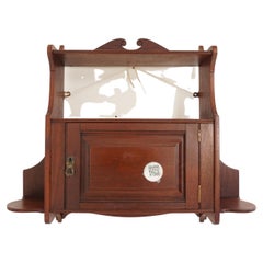 Used Ant. Victorian Walnut Hanging Cabinet, Cupboard, Scotland 1890