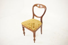 Ant. Walnut Victorian Balloon Back Chair, Scotland, 1890, H606