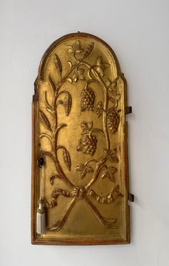 Porte de tabernacle en bois doré - Italie, XVIIIe siècle