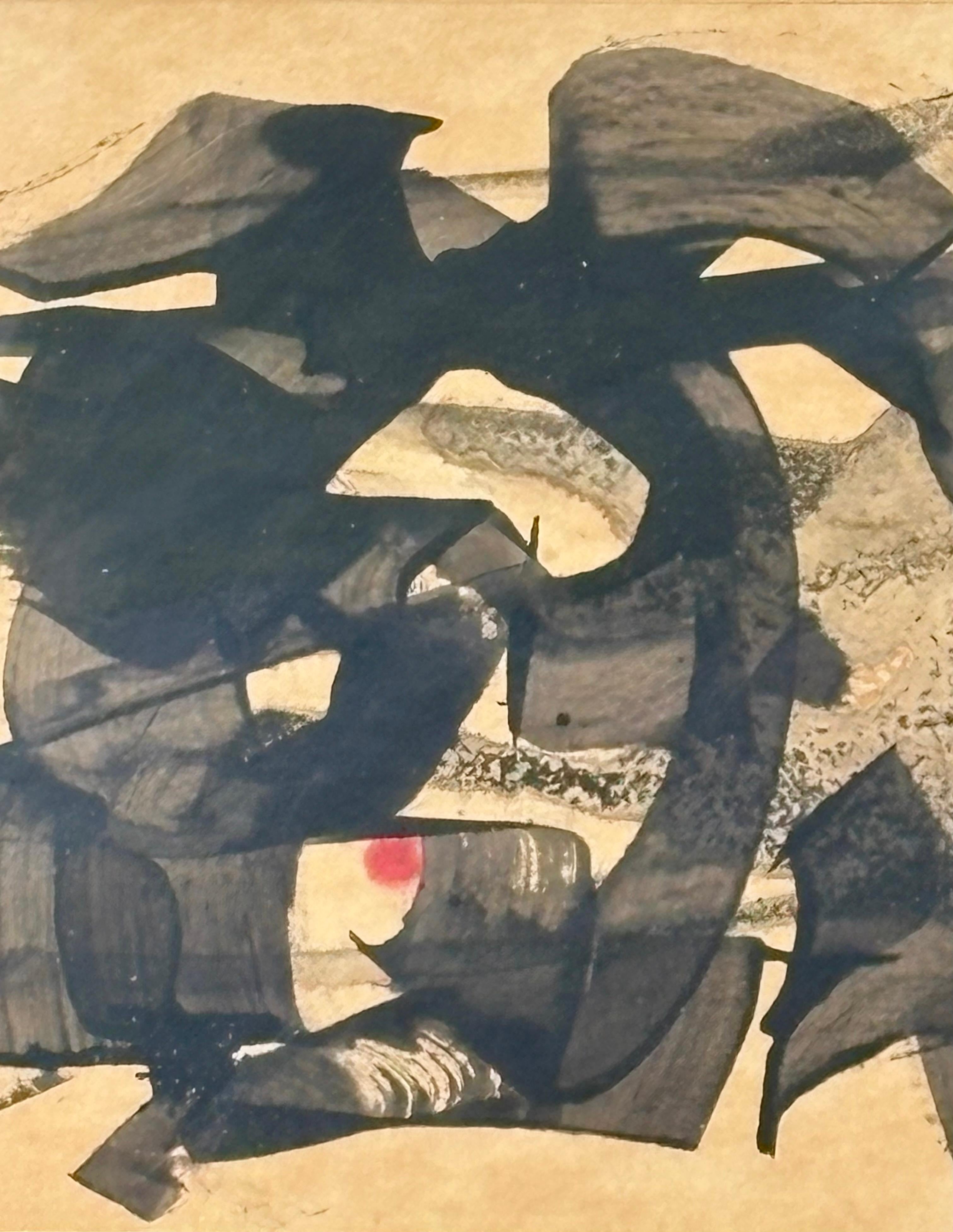 Antal Biro, húngaro (1907-1990) , gouache , firmado y fechado 1966 Húngaro en venta