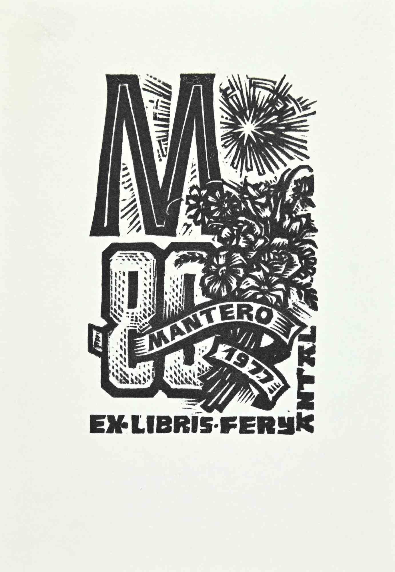 Ex Libris - Fery  Antal  is an Artwork realized in 1977 s. by the Artist Antal Fery.

Woodcut print on paper. Hand Signed on back.

Good conditions.

The artwork represents a minimalistic, clean design, through preciseness and congruous B./W. colors.