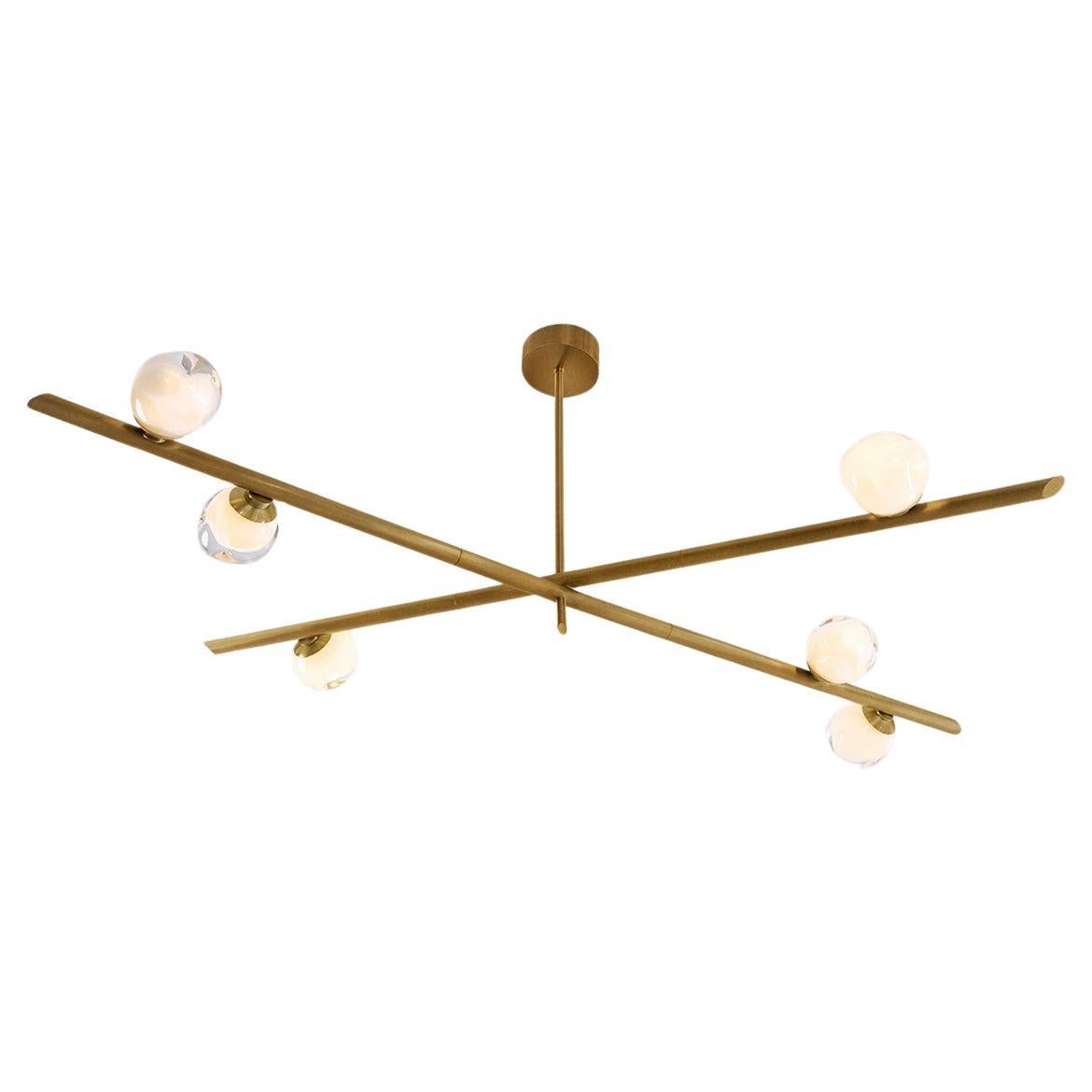 Antares Ceiling Light by Gaspare Asaro-Bronzo Nuvolato Finish