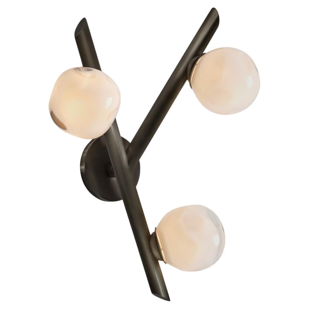 Antares Wall Light by Gaspare Asaro- Black Bronze Finish For Sale
