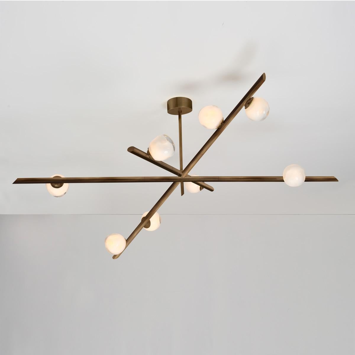 Modern Antares X3 Ceiling Light by Gaspare Asaro-Bronze Finish For Sale