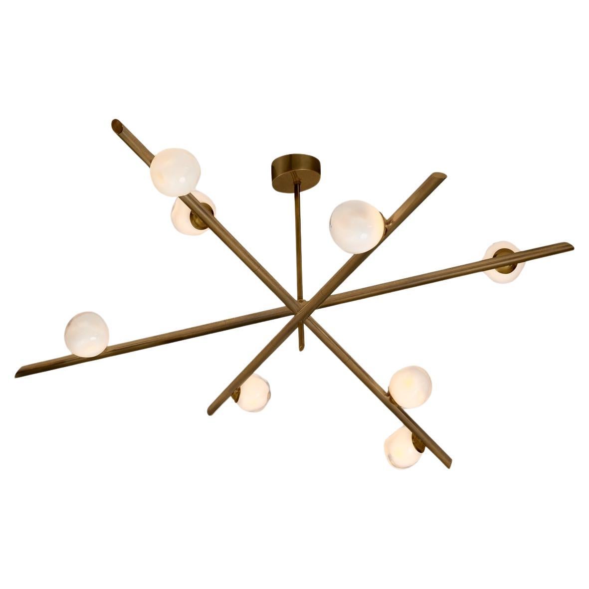 Antares X3 Ceiling Light by Gaspare Asaro-Bronze Finish For Sale
