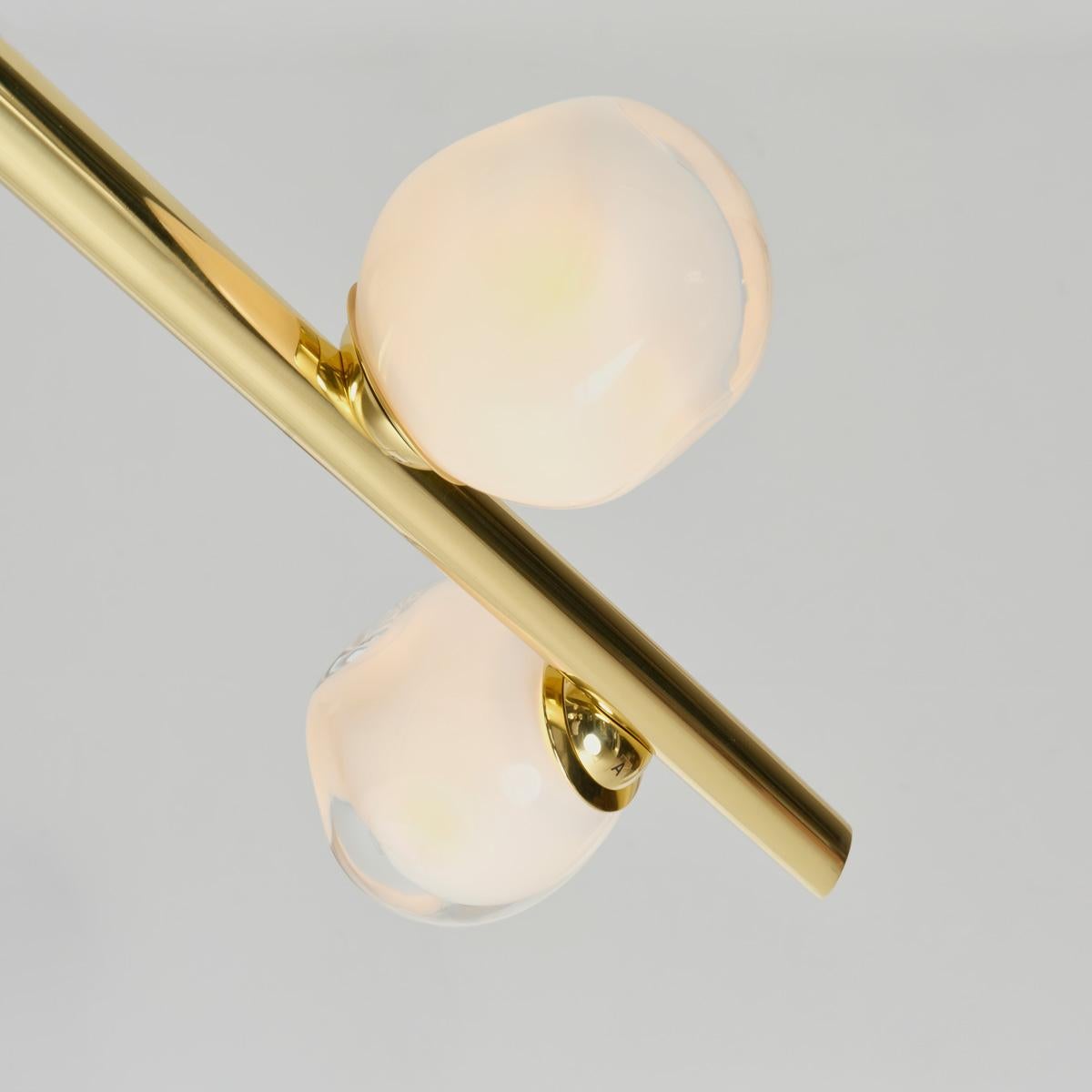 Contemporary Antares X3 Ceiling Light by Gaspare Asaro-Polished Brass For Sale