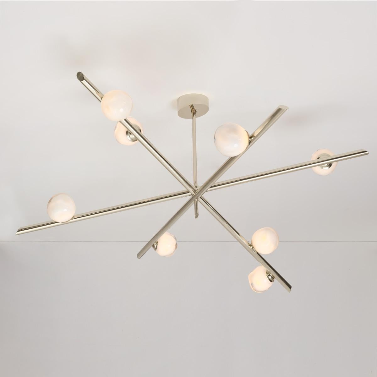 Antares X3 Ceiling Light by Gaspare Asaro-Polished Brass For Sale 2