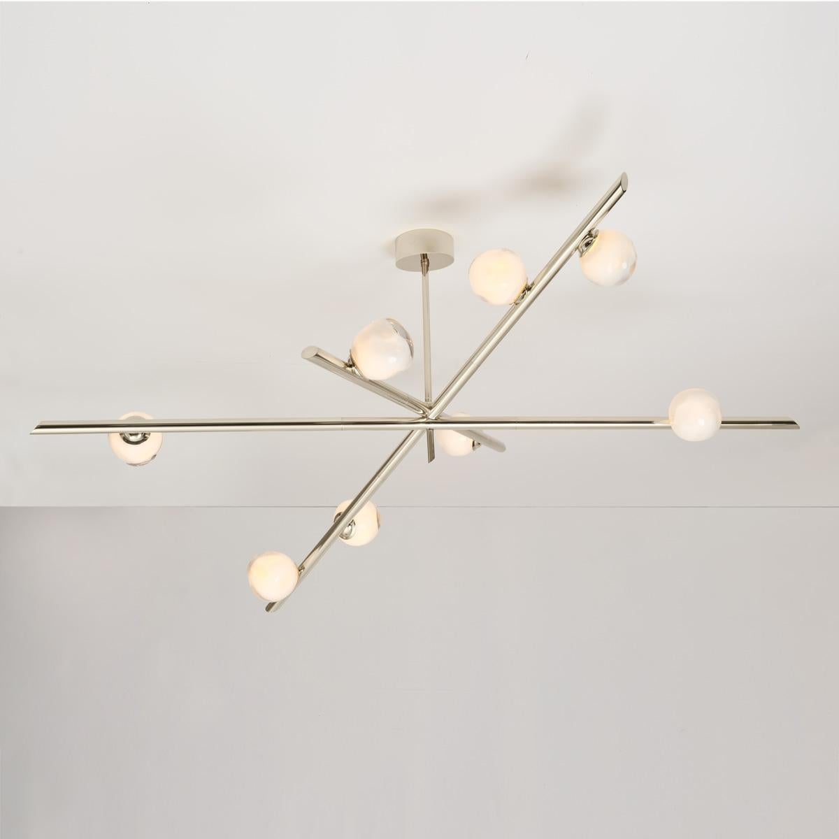 Modern Antares X3 Ceiling Light by Gaspare Asaro-Polished Nickel For Sale