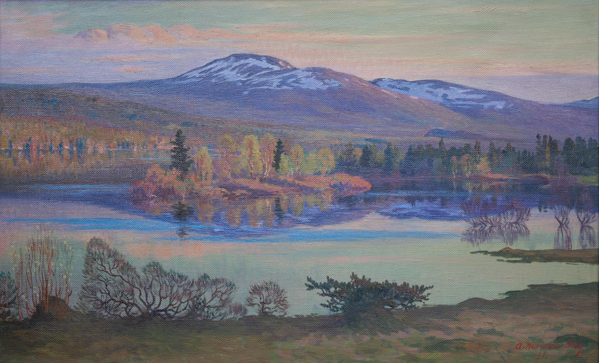 Magnífica vista de montaña desde Hålland, Åre, Suecia en venta 1