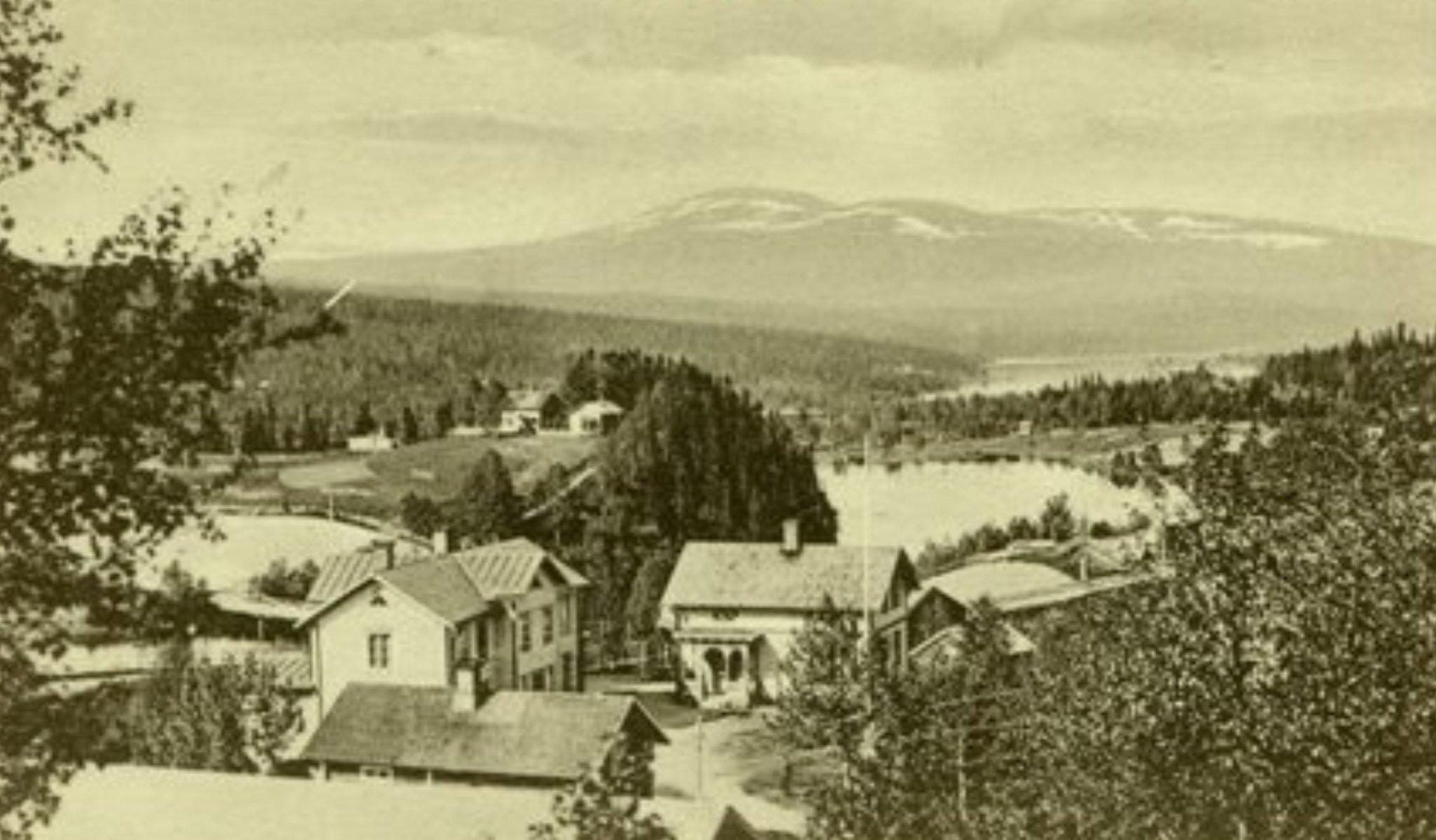 Vista de montaña desde Hålland, Åre, del artista sueco Ante Karlsson-Stig, de 1932 en venta 4
