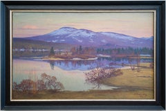Vintage Mountain View from Hålland, Åre by Swedish Artist Ante Karlsson-Stig, From 1932