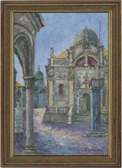 Pavlicevic - Croatian Contemporary Oil, View of a Church