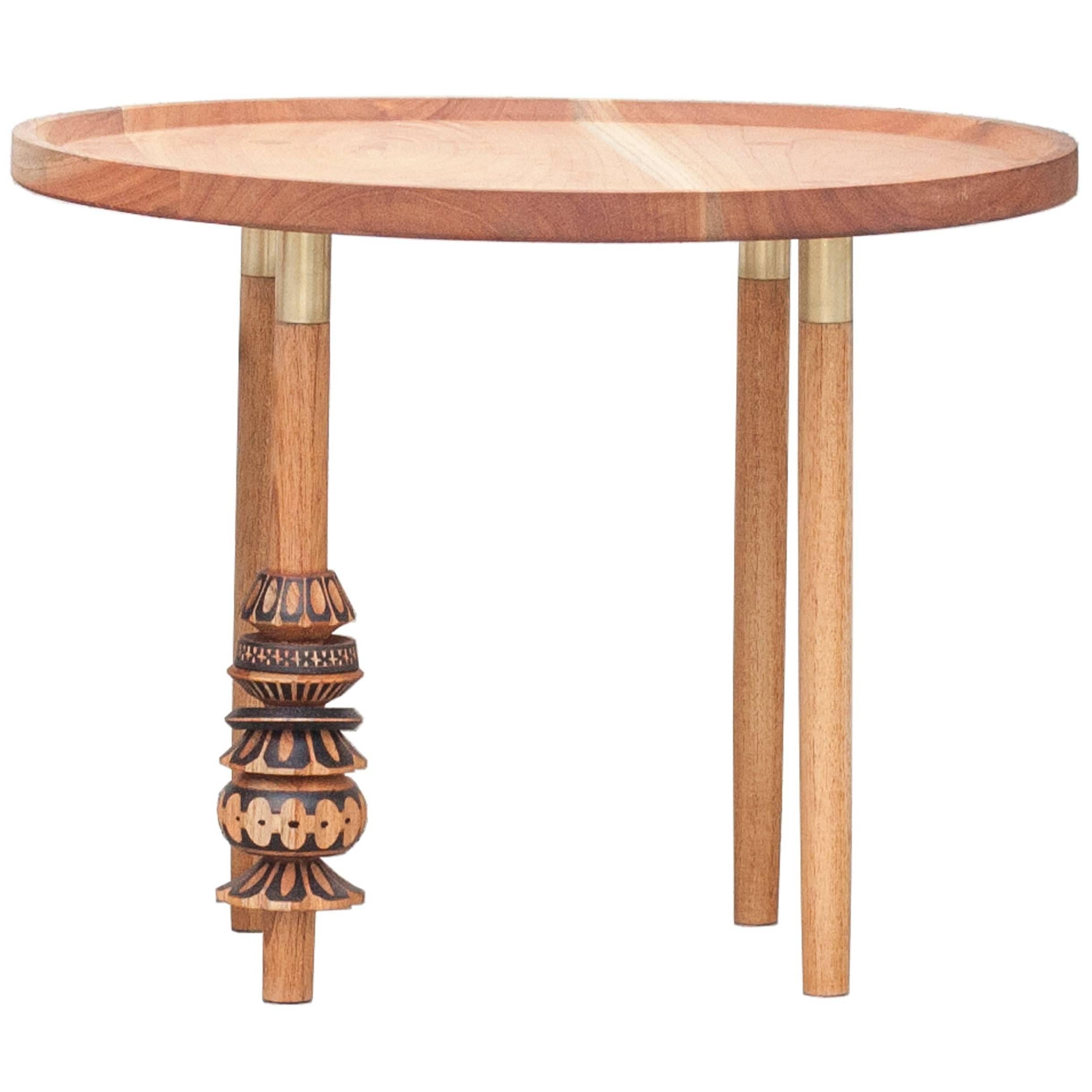 "Antelmo" Contemporary Side Table II, Handmade