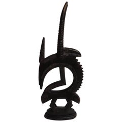 Têtière d'antilope Chi Wara Sculpture africaine en terre cuite Art Primitif