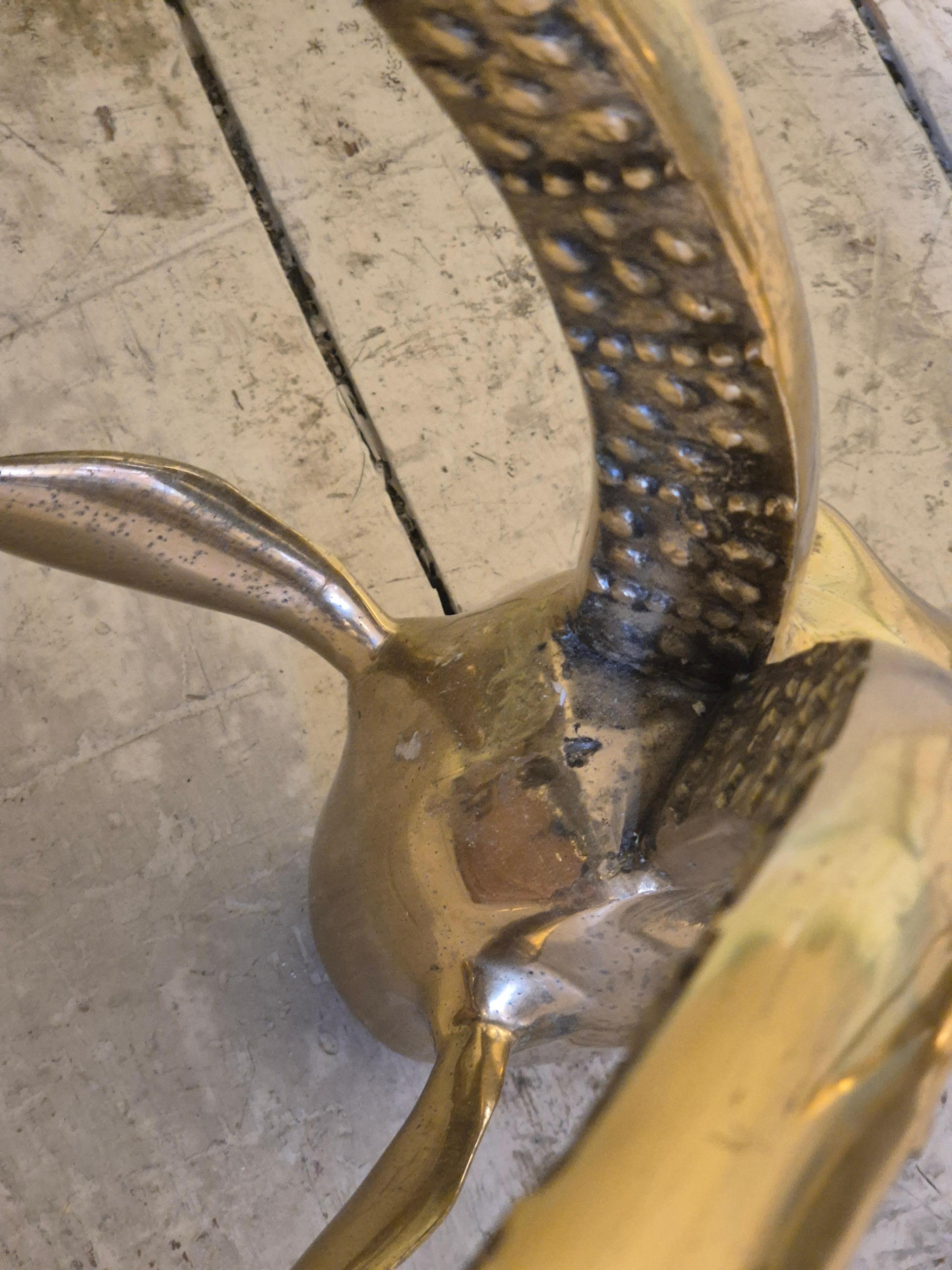 Base de table basse Antelope/Ibex, laiton, Régence hollywoodienne, années 1970 en vente 1