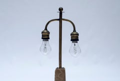 Antelope Leather Table Lamp by Comté, Art Deco, Argentina, 1940