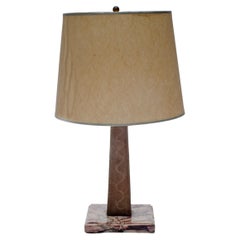 Antelope Leder-Tischlampe von Comte