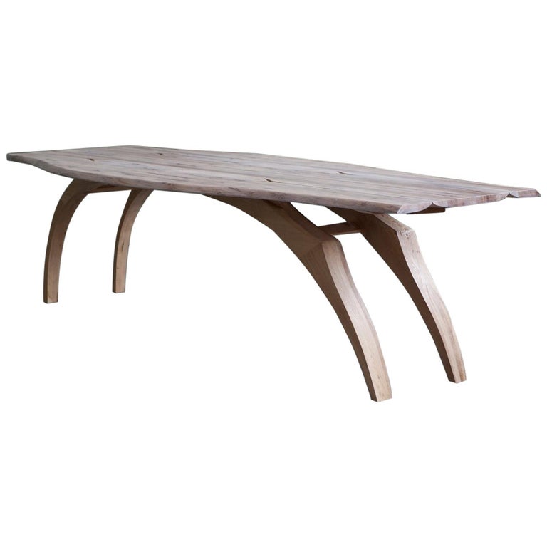 Antelope Table Sculptural Dining With Bleached And Oiled Oak Antelope Table Sculptural Dining With Bleached And Oiled Oak Top For