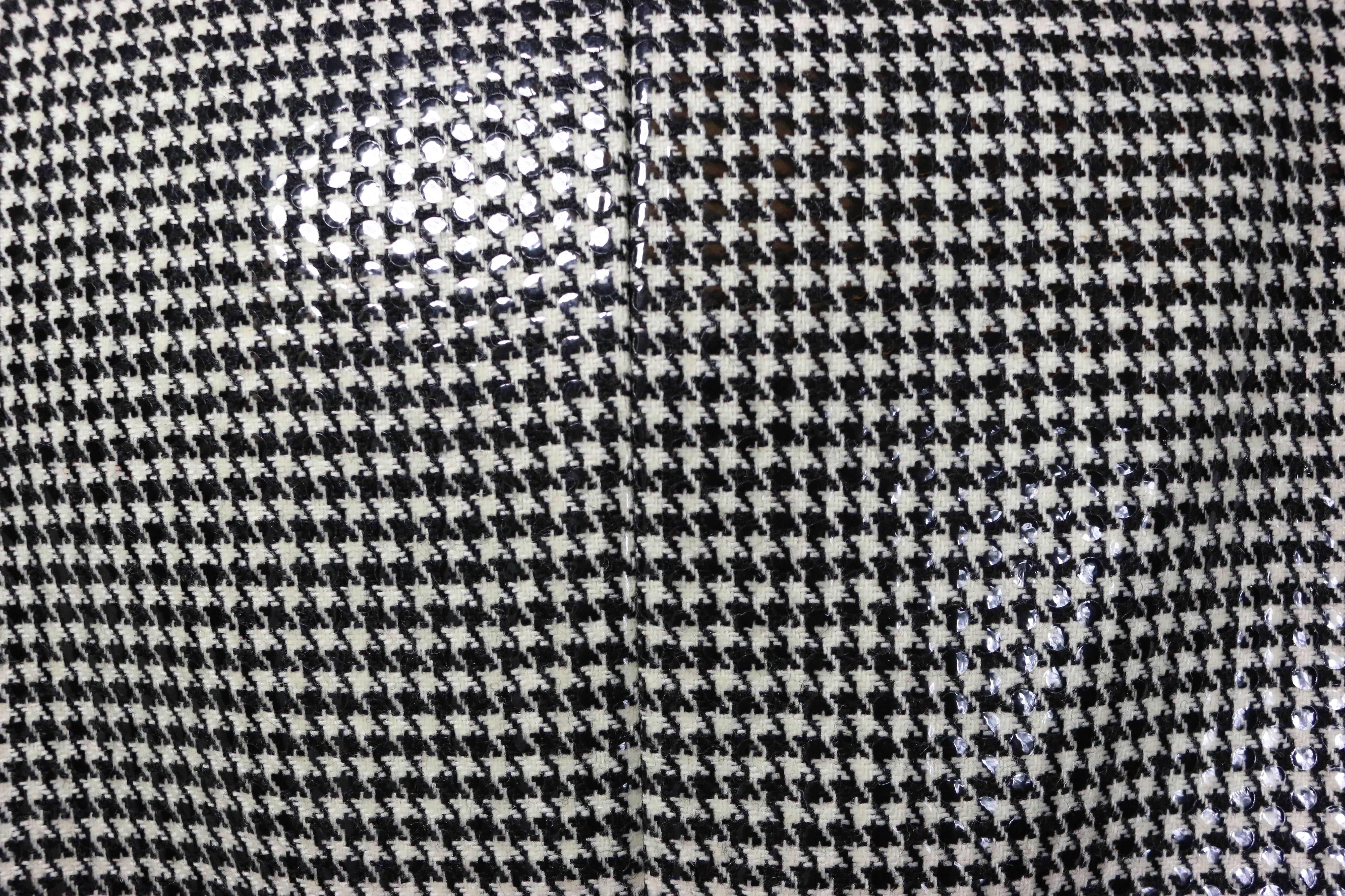 Women's or Men's Anteprima black and white houndstooth long Coat For Sale