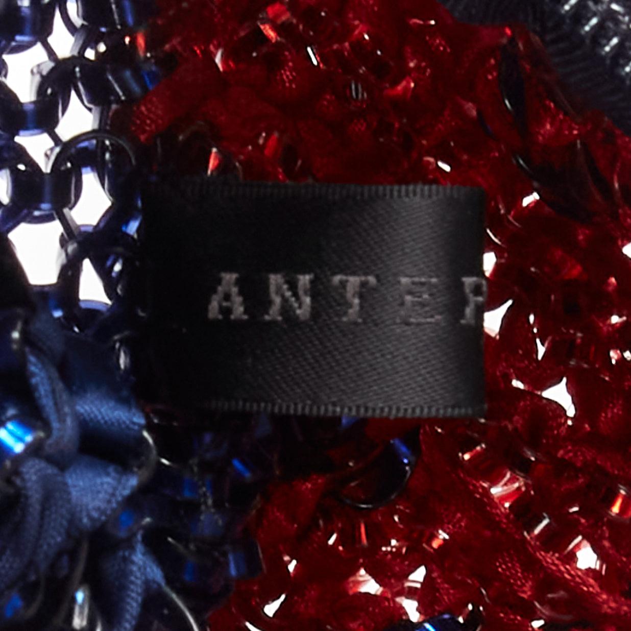 ANTEPRIMA Wire Bag British Union Jack crystal embellished bow clutch 6