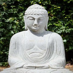 Antesite Stone Buddha Statue from Indonesia