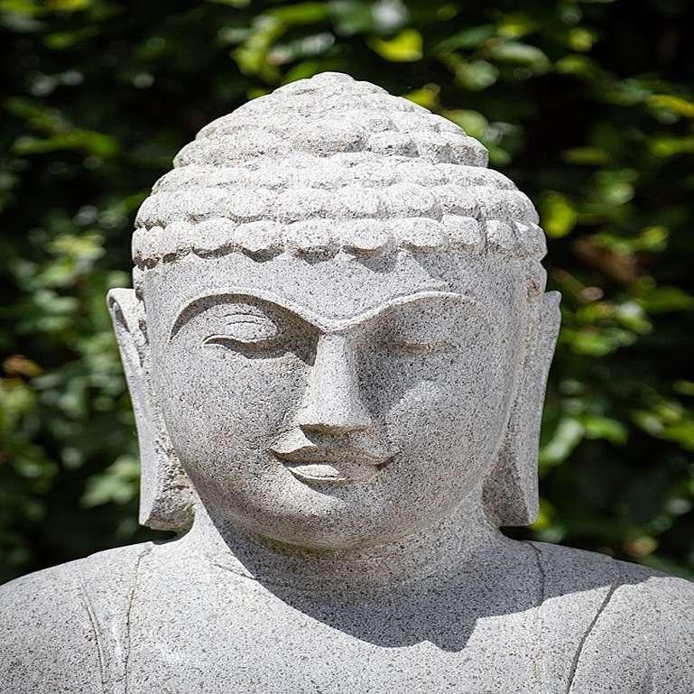 Indonesian Antesite Stone Buddha Statue from Indonesia