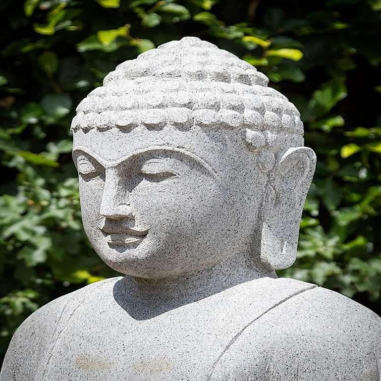 Wood Antesite Stone Buddha Statue from Indonesia