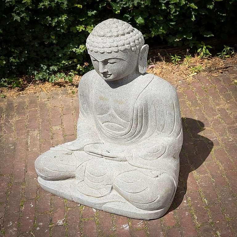 Antesite Stone Buddha Statue from Indonesia 1