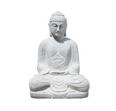 Antesite Stone Buddha Statue from Indonesia