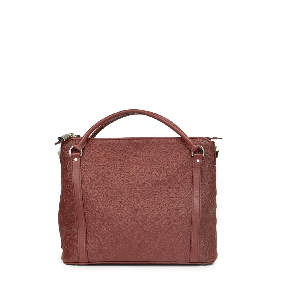 Brown  Antheia in burgundy leather For Sale